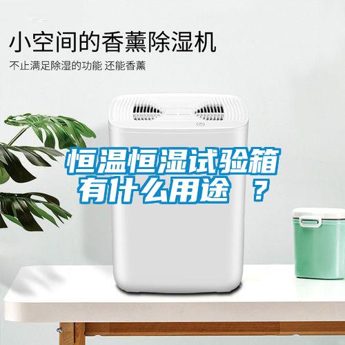 恒溫恒濕試驗箱有什么用途 ？